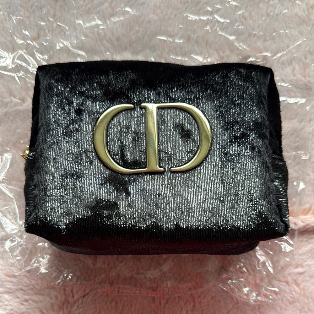 Dior Black Velvet Clutch